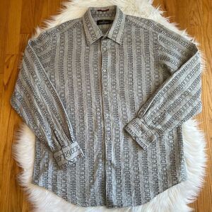 Men’s Bugatchi uomo Patterned LA Shirt Size XL